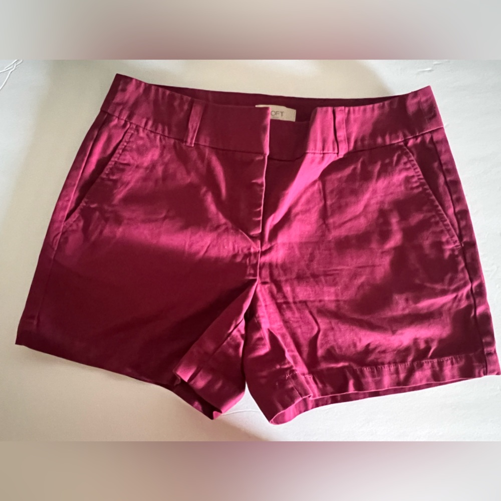 LOFT shorts.  Size 2.  Color: Burgundy